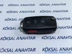 Volkswagen Touareg 4 Tuşlu Panik Butonlu Kumanda Kabı