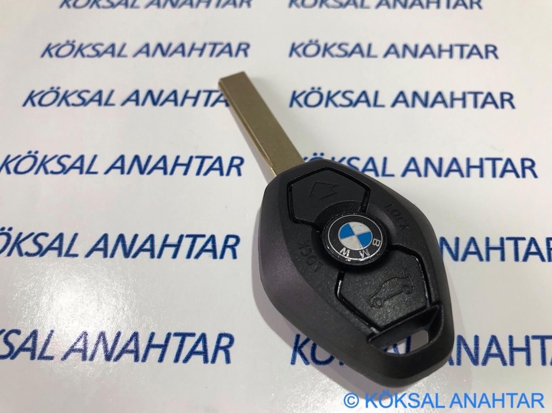 Bmw E46 E60 E90 Orijinal 3 Tuşlu Kumanda Kabı (Düz Anahtar)