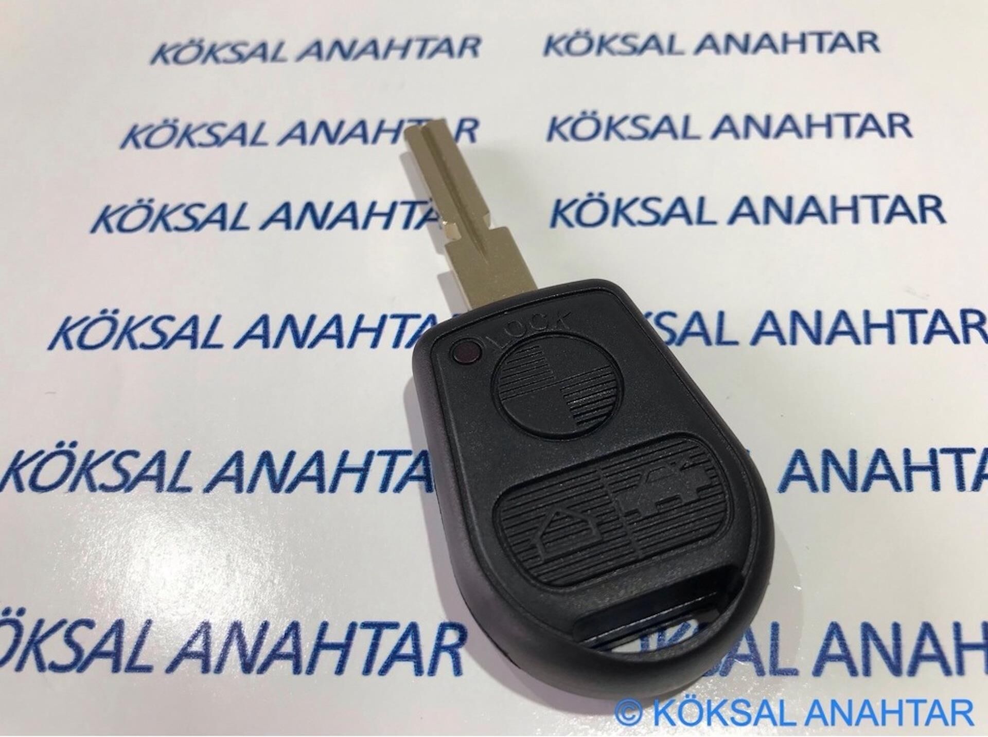 Bmw E36 E38 E39 E53 Orijinal 3 Tuşlu Kumanda Kabı (Kanallı Anahtar)