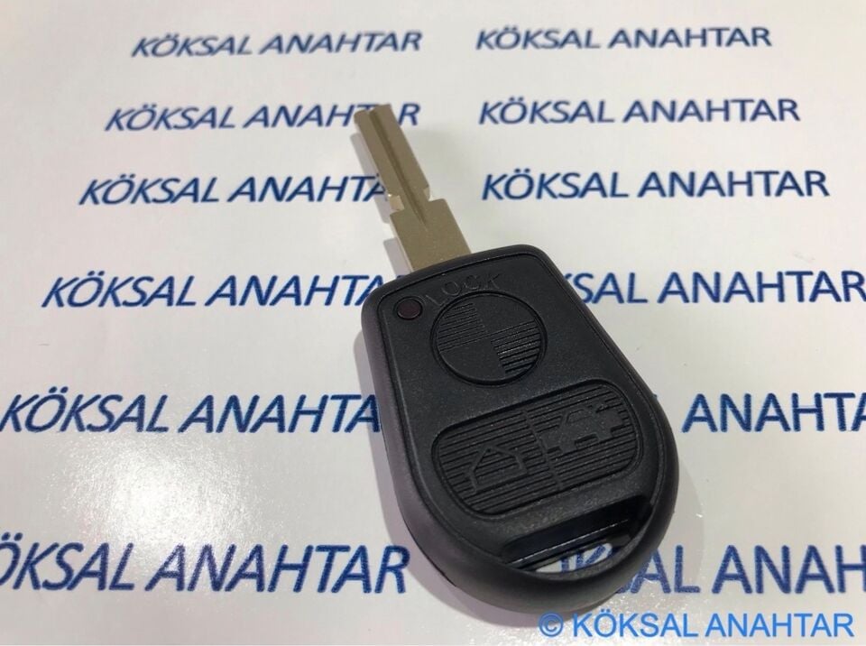 Bmw E36 E38 E39 E53 Orijinal 3 Tuşlu Kumanda Kabı (Kanallı Anahtar)
