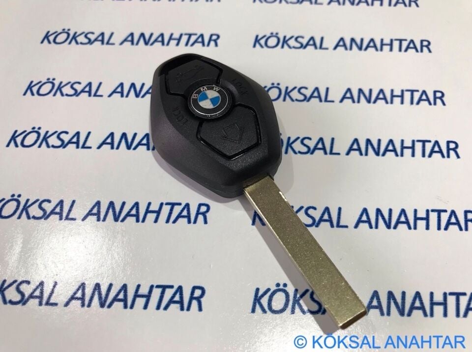 Bmw E46 E60 E90 3 Tuşlu Dolu Kumanda (Düz Anahtar)