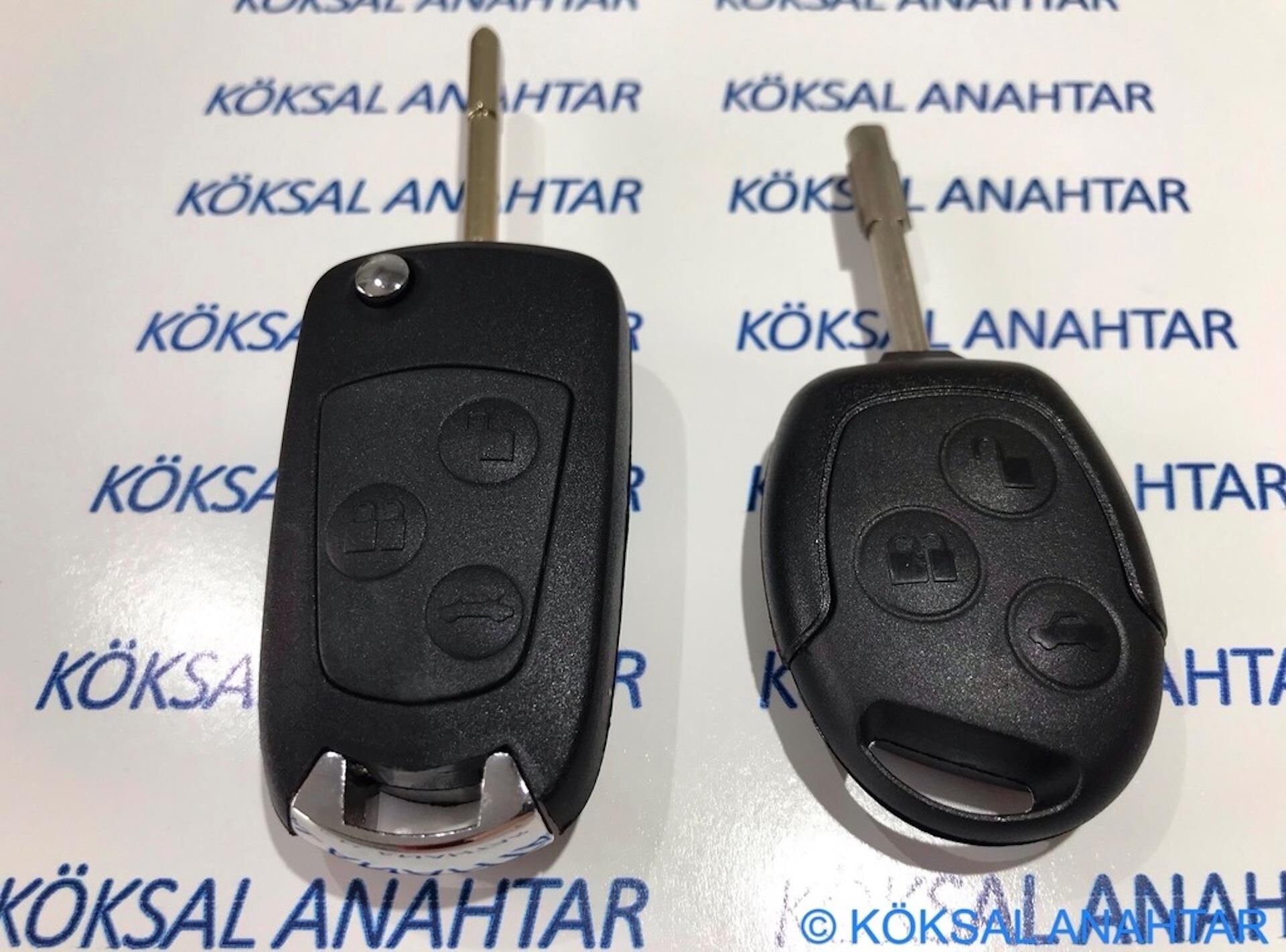 Ford Focus Connect Transit Için 3 Tuşlu Sustalıya Dönüşüm Kumanda Kabı (Çivi Anahtar)