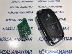 Citroen C2 C3 C4 2 Tuşlu Dolu Kumanda