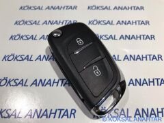 Citroen C2 C3 C4 2 Tuşlu Dolu Kumanda