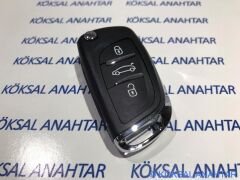 Peugeot 307 308 407 607 3 Tuşlu Dolu Kumanda