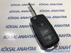 Volkswagen Golf 6 Jetta Scirocco Caddy Transporter UDS 3 Tuşlu Dolu Kumanda
