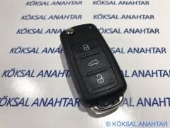 Volkswagen Golf 6 Jetta Scirocco Caddy Transporter UDS 3 Tuşlu Dolu Kumanda