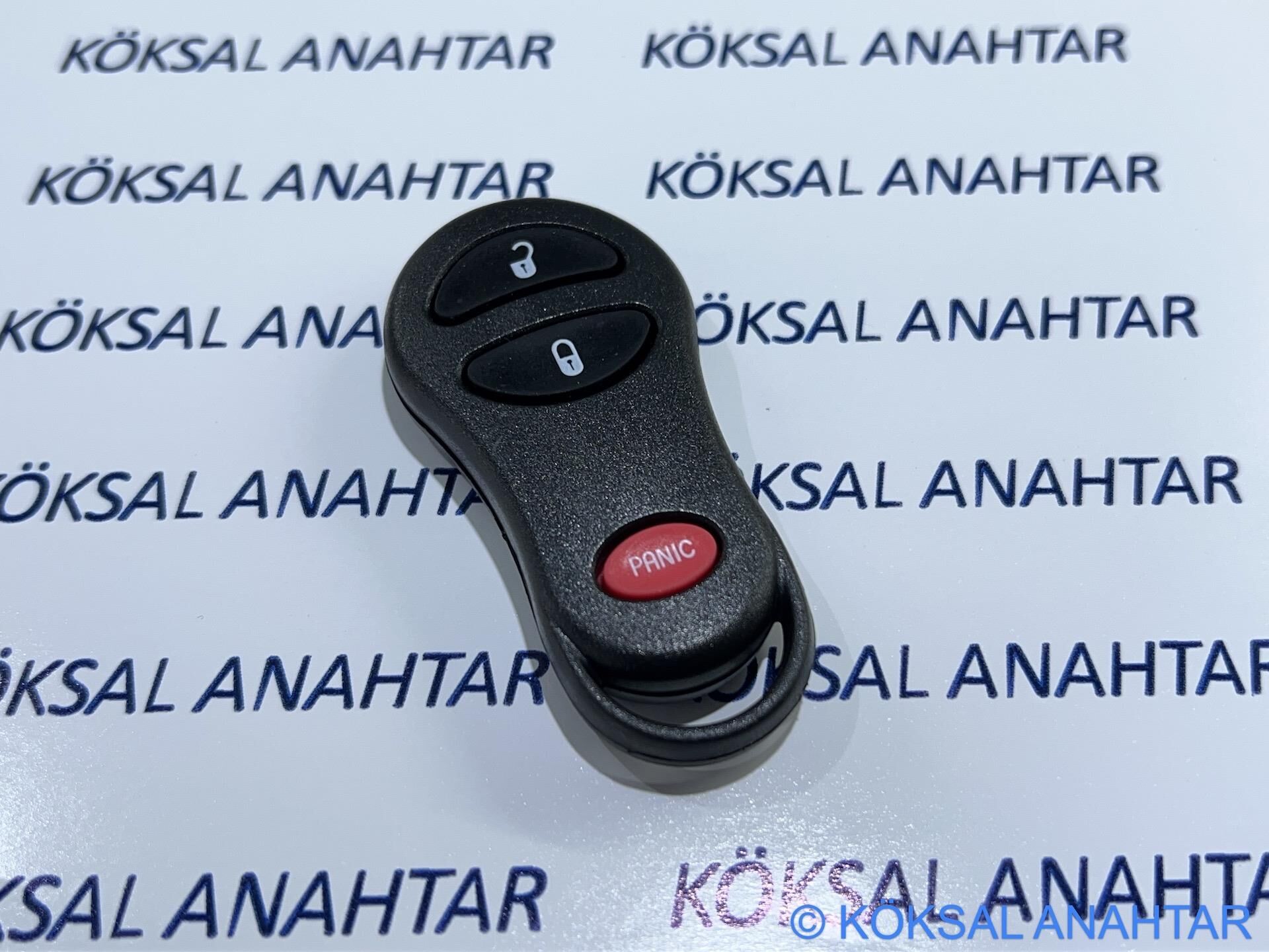 Chrysler Jeep Dodge 3 Tuşlu Panik Butonlu Kumanda Kabı