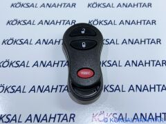 Chrysler Jeep Dodge 3 Tuşlu Panik Butonlu Kumanda Kabı