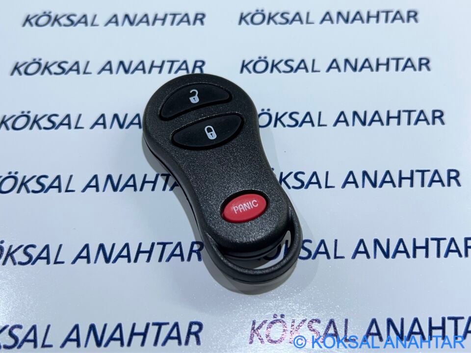 Chrysler Jeep Dodge 3 Tuşlu Panik Butonlu Kumanda Kabı