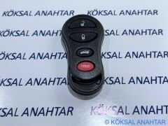 Chrysler Jeep Dodge 4 Tuşlu Bagaj ve Panik Butonlu Kumanda Kabı