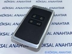 Renault Megane, Talisman, Kadjar, Clio 4 Tuşlu Alüminyum Kumanda Kabı