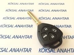 Toyota Verso 4 Tuşlu Sürgü Kapılı Kumanda Kabı