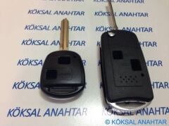 Toyota Corolla Uyumlu 2 Tuşlu Dönüşüm Kumanda Kabı