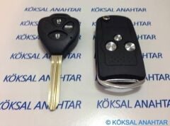 Toyota Auris Camry 3 Tuşlu Dönüşüm Kumanda Kabı