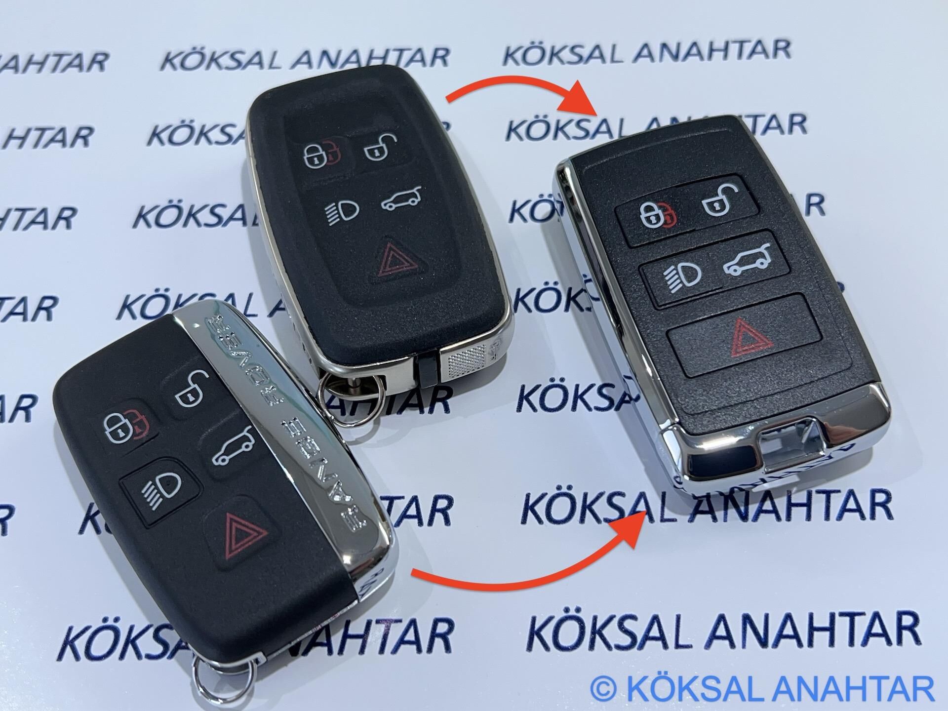 Range Rover, Vogue, Sport Discovery, Defender Evoque için Yeni Nesil Kumanda Kabı