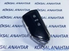 Volkswagen Golf 8, Passat, Tiguan 3 Tuşlu Smart Kumanda Kabı