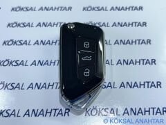 Volkswagen Golf 6, Jetta, Passat, Transporter 3 Tuşlu Yeni Tip Kumanda Kabı