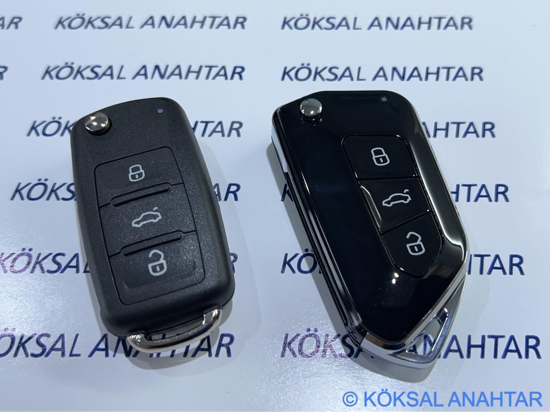 Volkswagen Golf 6, Jetta, Passat, Transporter 3 Tuşlu Yeni Tip Kumanda Kabı