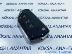 Volkswagen Golf 6, Jetta, Passat, Transporter 3 Tuşlu Yeni Tip Kumanda Kabı