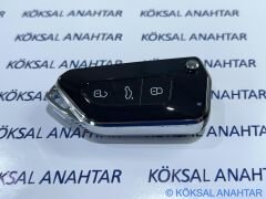 Volkswagen Golf 6, Jetta, Passat, Transporter 3 Tuşlu Yeni Tip Kumanda Kabı