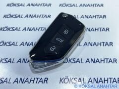 Volkswagen Golf 6, Jetta, Passat, Transporter 3 Tuşlu Yeni Tip Kumanda Kabı