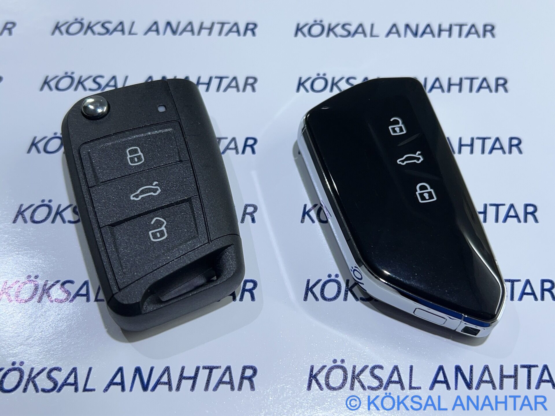 Volkswagen Golf 7, Passat, Polo, T-roc, T-cross, Taigo Keyless Start & Stop Sustalı Anahtarlı Modeller Için Yeni Tip Kumanda Kabı