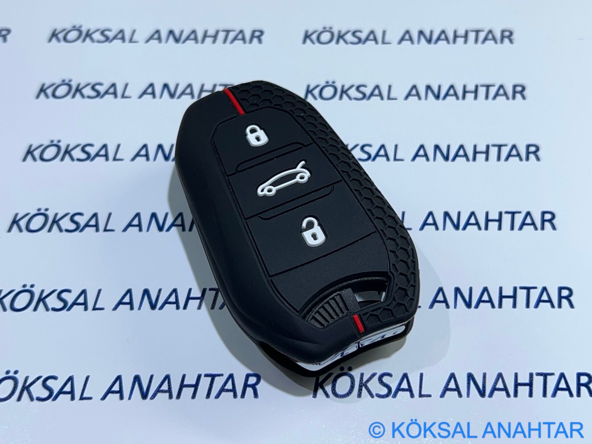 Citroen C5 Aircross C4 C4 X Anahtar Kılıfı Red