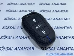 Citroen C5 Aircross C4, C4 X Anahtar Kılıfı Blue