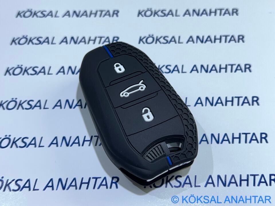 Citroen C5 Aircross C4 C4 X Anahtar Kılıfı Blue