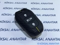 Citroen C5 Aircross C4 C4 X Anahtar Kılıfı Yellow
