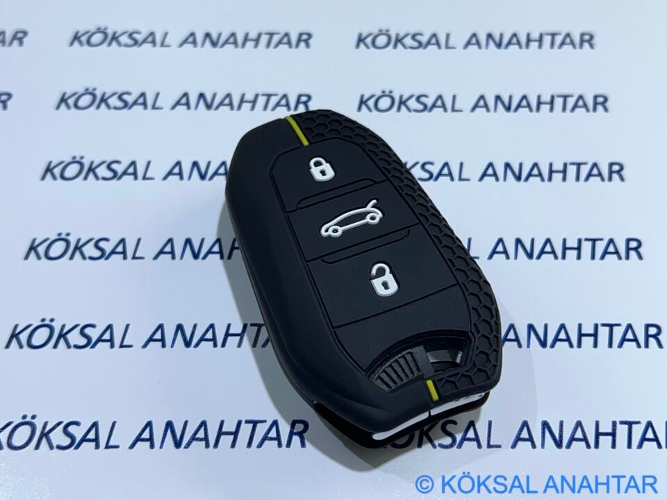 Citroen C5 Aircross C4 C4 X Anahtar Kılıfı Yellow