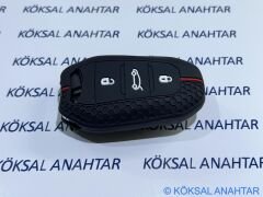 Peugeot 208 308 408 2008 3008 5008 Anahtar Kılıfı Red