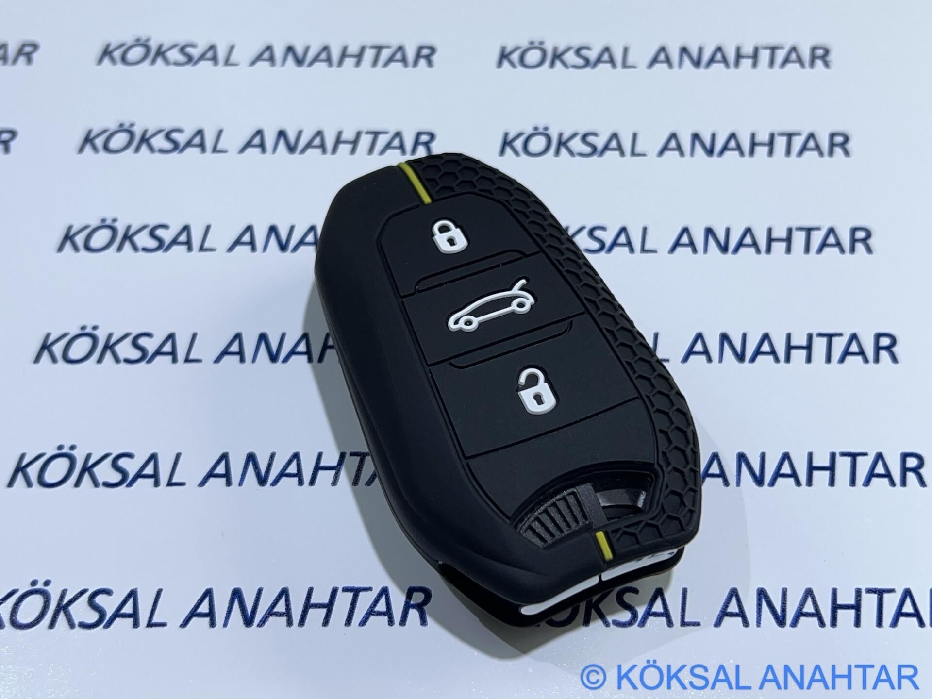 Peugeot 208 308 408 2008 3008 5008 Anahtar Kılıfı Yellow
