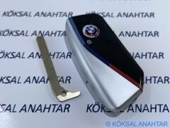 BMW Yeni Nesil Silver Smart Anahtar Kabı - 1, 3, 4, 5, 7 Serisi, X, iX ve i Serileri (2021-2025)