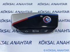 BMW Yeni Nesil Silver Smart Anahtar Kabı - 1, 3, 4, 5, 7 Serisi, X, iX ve i Serileri (2021-2025)