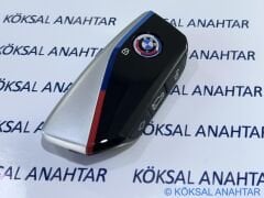 BMW Yeni Nesil Silver Smart Anahtar Kabı - 1, 3, 4, 5, 7 Serisi, X, iX ve i Serileri (2021-2025)