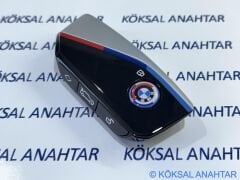 BMW Yeni Nesil Silver Smart Anahtar Kabı - 1, 3, 4, 5, 7 Serisi, X, iX ve i Serileri (2021-2025)