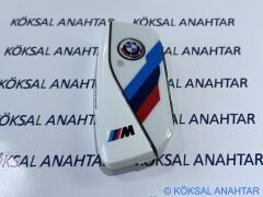 BMW Yeni Nesil M Performance White Smart Anahtar Kabı - 1, 3, 4, 5, 7 Serisi, X, iX ve i Serileri (2021-2025)