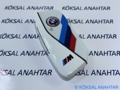 BMW Yeni Nesil M Performance White Smart Anahtar Kabı - 1, 3, 4, 5, 7 Serisi, X, iX ve i Serileri (2021-2025)