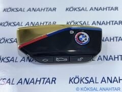 BMW Yeni Nesil Gold Smart Anahtar Kabı - 1, 3, 4, 5, 7 Serisi, X, iX ve i Serileri (2021-2025)