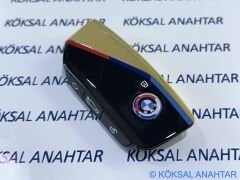 BMW Yeni Nesil Gold Smart Anahtar Kabı - 1, 3, 4, 5, 7 Serisi, X, iX ve i Serileri (2021-2025)