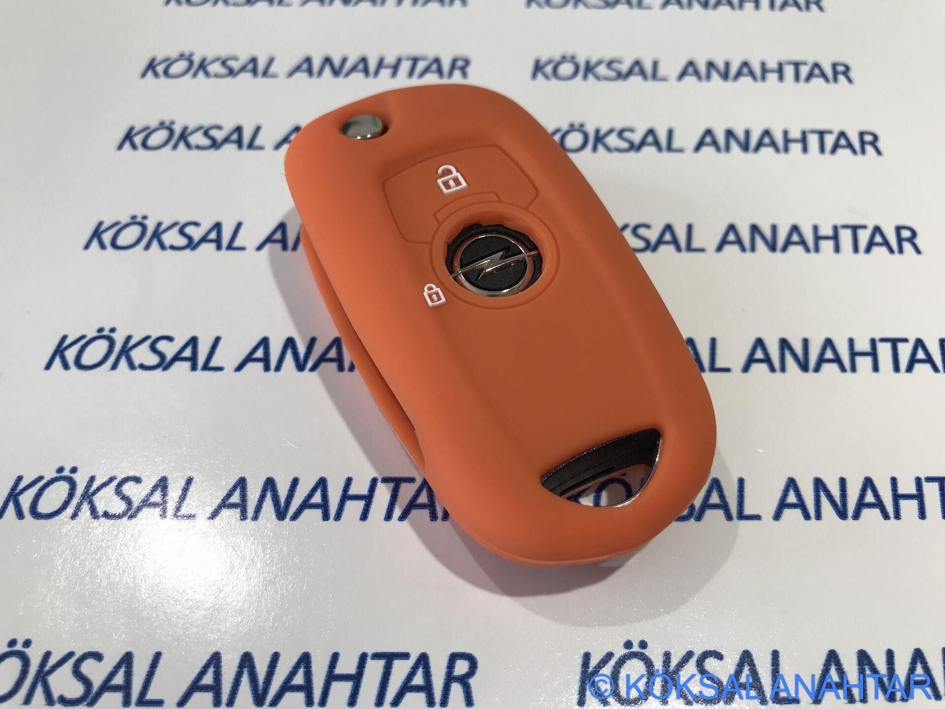 Opel Astra K Silikon Anahtar Kılıfı Turuncu