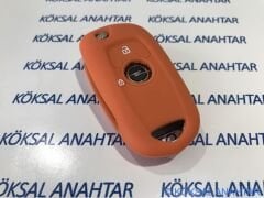 Opel Astra K Silikon Anahtar Kılıfı Turuncu