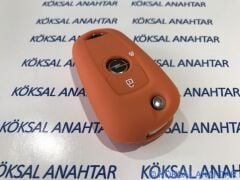 Opel Astra K Silikon Anahtar Kılıfı Turuncu