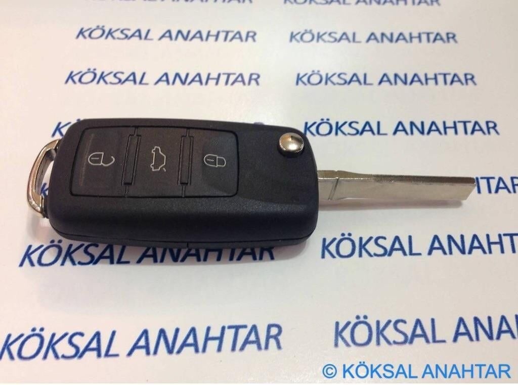 Audi A3 A4 A6 3 Tuşlu Orijinal Kumanda Kabı