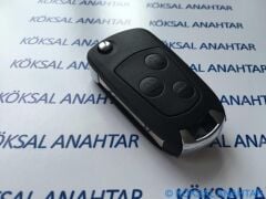 Ford Focus Mondeo 3 Tuşlu Sustalıya Dönüşüm Kabı (Düz Anahtar)