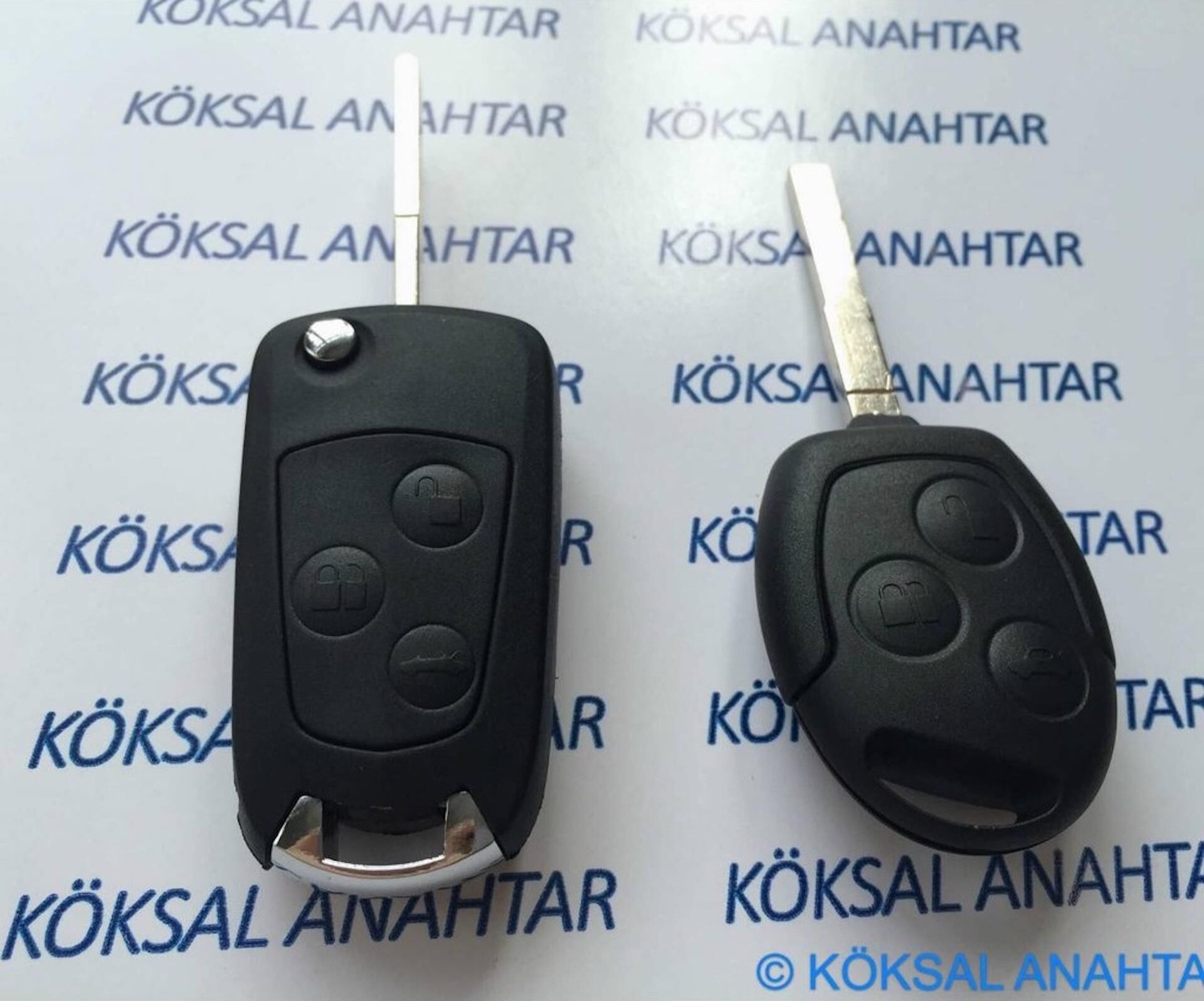 Ford Focus Mondeo 3 Tuşlu Sustalıya Dönüşüm Kabı (Düz Anahtar)