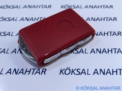 Volvo S60 V60 XC60 5 Tuşlu Smart Kumanda Kabı (Kırmızı)