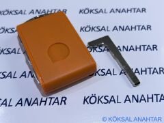 Volvo S60 V60 XC60 5 Tuşlu Smart Kumanda Kabı (Turuncu)